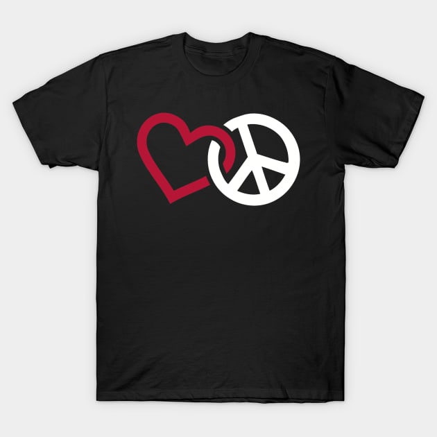 Peace heart T-Shirt by Designzz